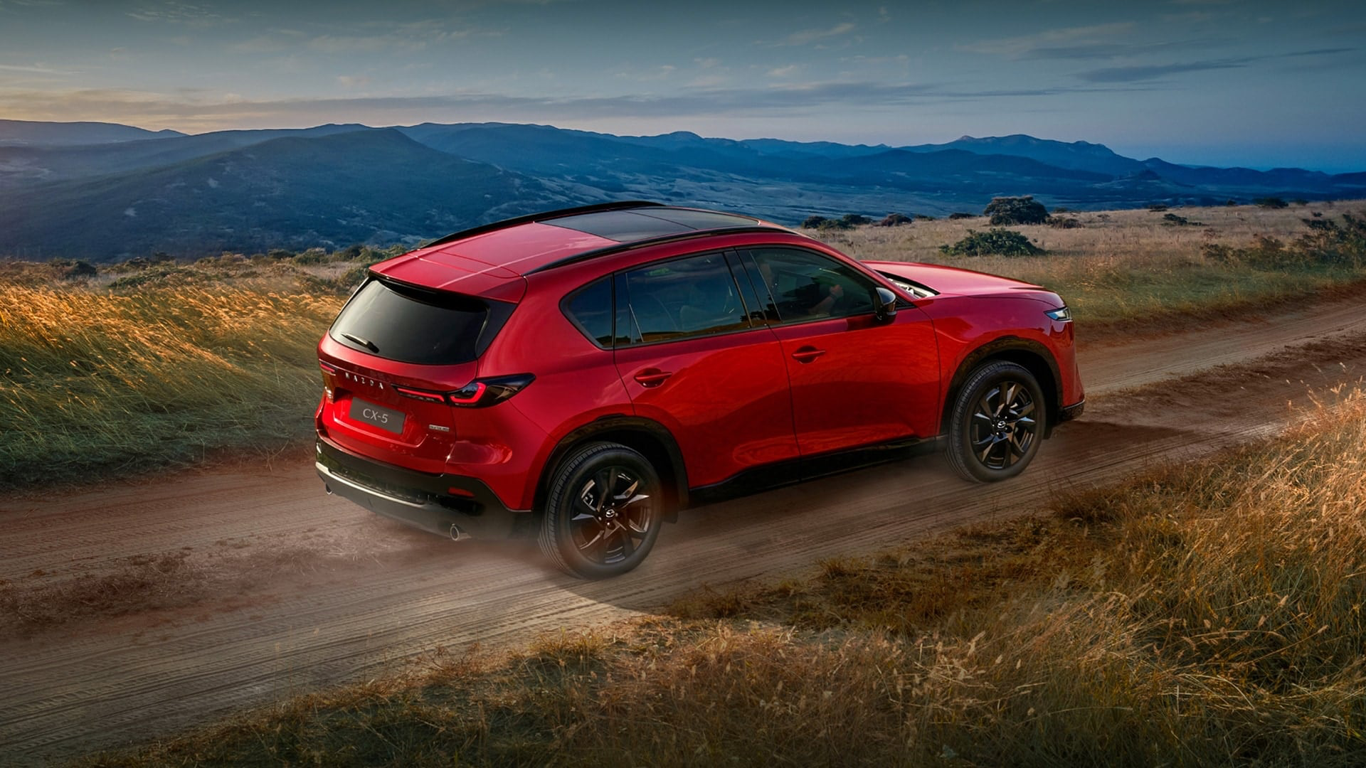Mazda CX-5 on a scenic road